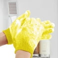 thumbnail image 1 of 4 Pcs Exfoliating Shower Gloves Double for Deep Cleaning Dead Skin Spa Massage Beauty Skin Shower Body Scrubber Bathing Accessories, 1 of 7