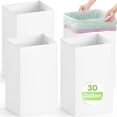 thumbnail image 1 of 4 Pack Extra Large Disposable Trash Cans, Reusable Portable Garbage Can, 30 Gallon (30" H x 14" W x 14" D), Extra Thick Recycled Cardboard Portable Garbage Can and Recycling Bins., 1 of 7