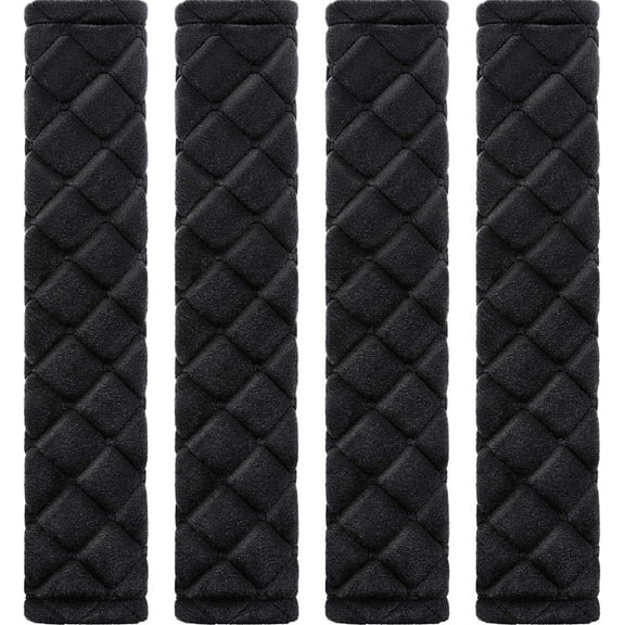 4 Pack Extra Long Seat Belt Covers - Super Soft Shoulder Strap Pads for Car, Universal Fit for Most Vehicles, Comfortable Neck & Shoulder Protection
