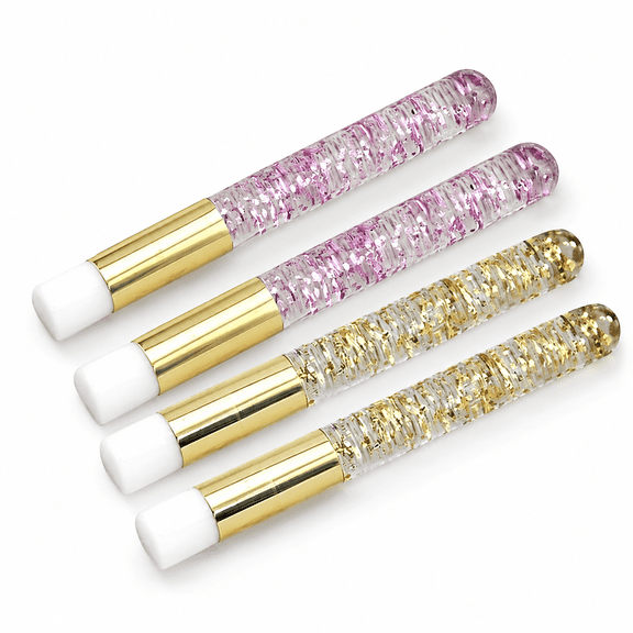 4 Pack Eyelash Extension Brushes, Deep Pore Cleaner for Nose Eyebrow Blackhead Removal