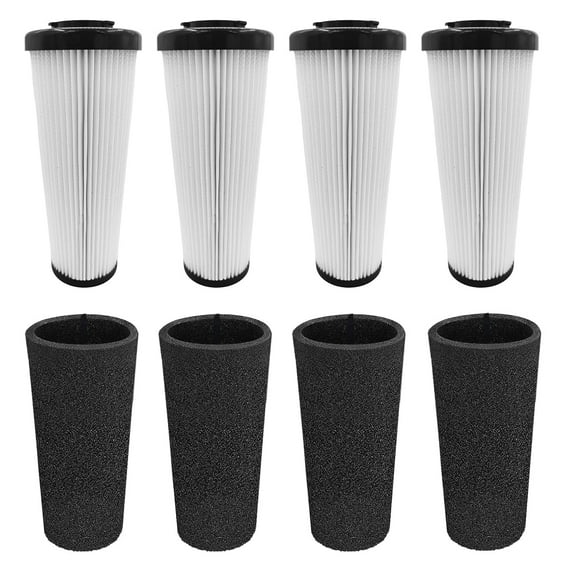 4 Pack F112 Filters Compatible with Dirt Devil Style F112 Endura Replacement Odor Trapping Filter, UD20120NC, UD70161, UD70164, UD70174, Compares to AD47936