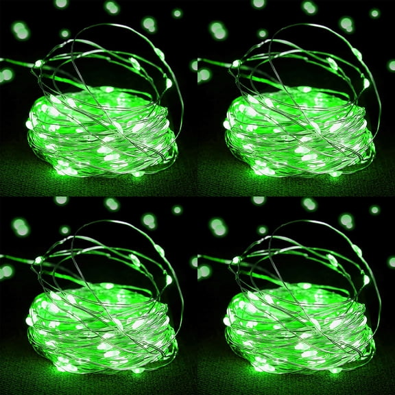 Lifiietho Fairy String Lights Indoor 6.6 ft Battery Flexible Waterproof LED String Lights 4 Pack