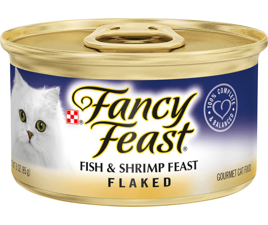( 4 Pack ) Fancy Feast Flaked Fish & Shrimp Gourmet Cat Food, 3 Oz, 3 oz cans