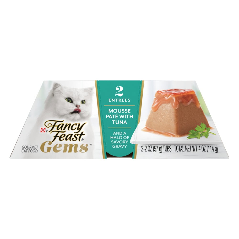 ( 4 Pack ) Fancy Feast Gems All Ages Wet Cat Food With Tuna Flavor - 4oz ( 2 - 2 oz Tubs )