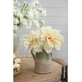 thumbnail image 1 of 4-Pack Faux Silk Sunflowers Bouquet, Realistic Artificial Long Stem Flowers for Weddings, Centerpieces & Home Decor – White & Pink, 1 of 7