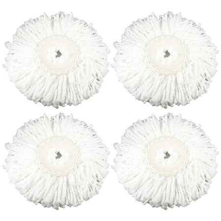 4 Pack Felji Microfiber Replacement Mop Pads Fit Hurricane PRO 360 Rotating Spin Magic