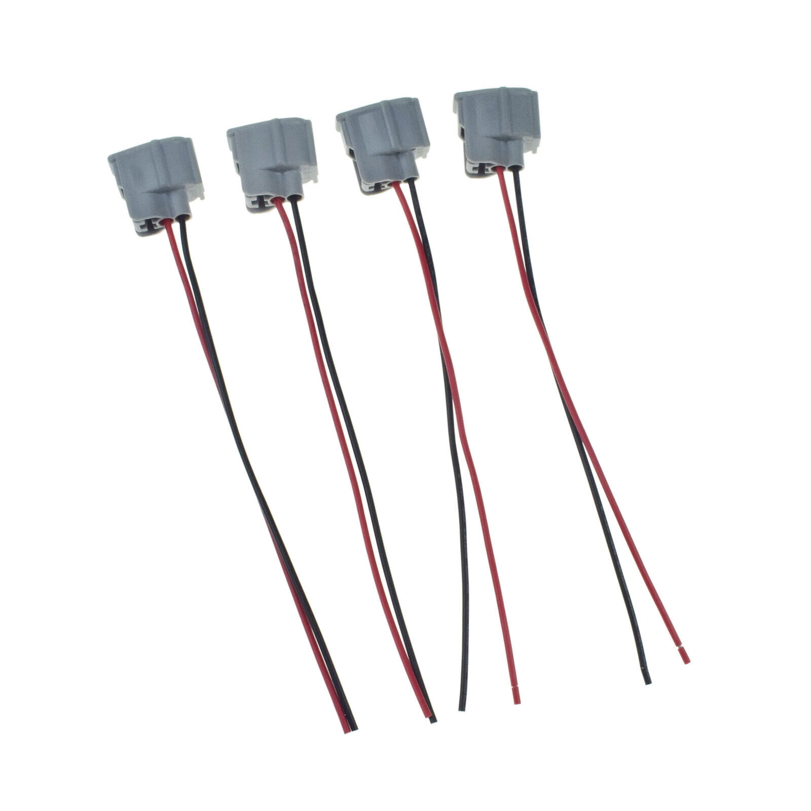4 Pack Female Fuel Injector Connector Electrical Plug Wiring Harness ...