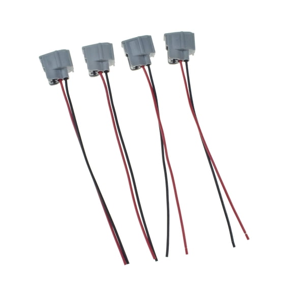 4 Pack Female Fuel Injector Connector Electrical Plug Wiring Harness For for Toyota for Lexus -