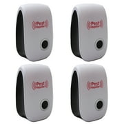4-Pack Fenzer Ultrasonic Pest Control Repeller, Mouse Spider Mice Roach Bug Repellent Indoor Rodent Repellent Ultrasonic Plug in, Mouse Deterrent Ultrasonic for House Kitchen Garage Warehouse