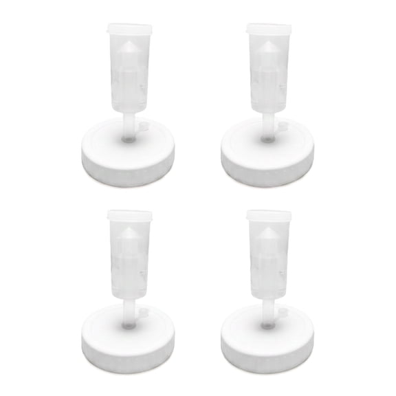 4 Pack Fermenting Lids with Airlocks, Wide Mouth Mason Jar Fermentation Kit for Sauerkraut