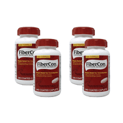 4 Pack FiberCon Fiber Therapy for Regularity Supplement 140 Caplets Each