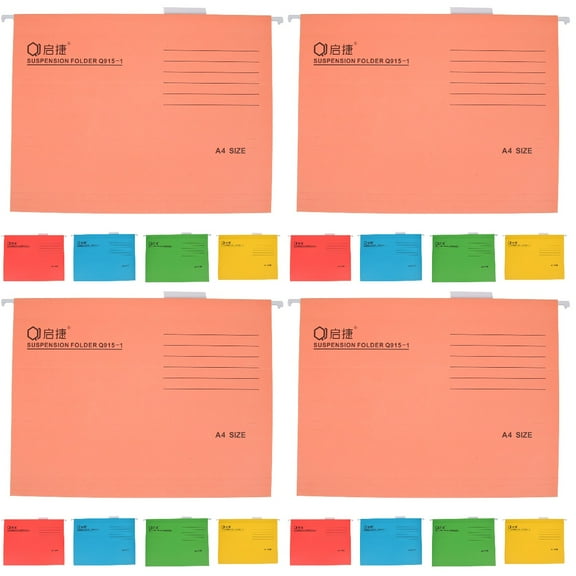 4 Pack File Cabinet Organizer Insert Legal Size Files Folder Bills Holder