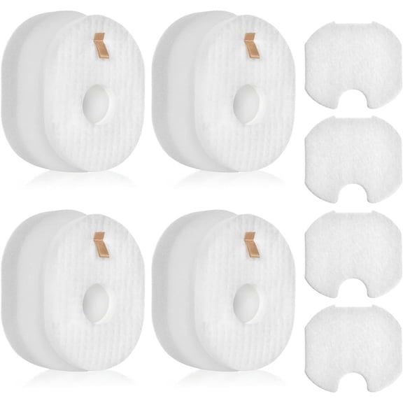 4 Pack Filter Replacement for Shark Rocket HV301, HV302, HV30126, HV300, HV305, HV292, HV307Q, QS301Q, HV310, UV450 Ultralight Corded Stick Vacuum, Part #XFFV300, 4 Foam + Felt + Post Filters
