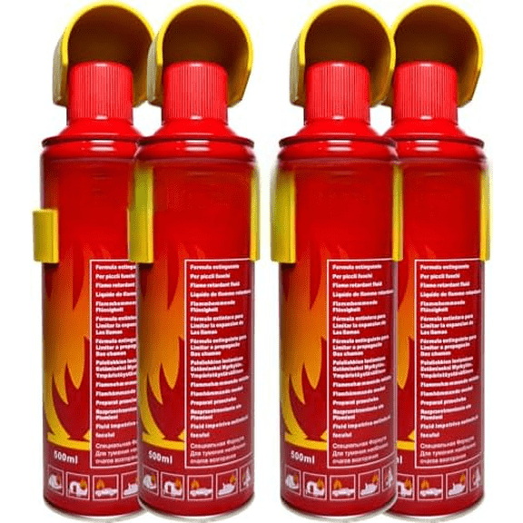 4-Pack Fire Extinguisher with Mount BracketsPortable for Home, Kitchen, Car, BoatBBQ -Multi-Purpose Fire Protection$$Tools & Hardware Other