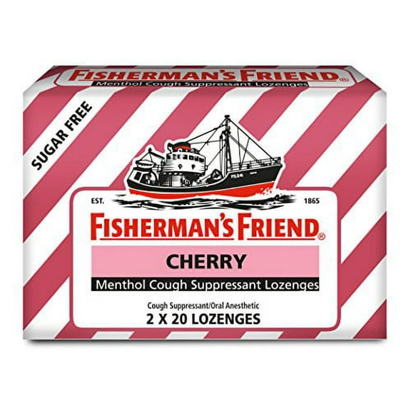 4 Pack Fisherman's Friend Cough Suppressant Lozenges Cherry 40 Count Each