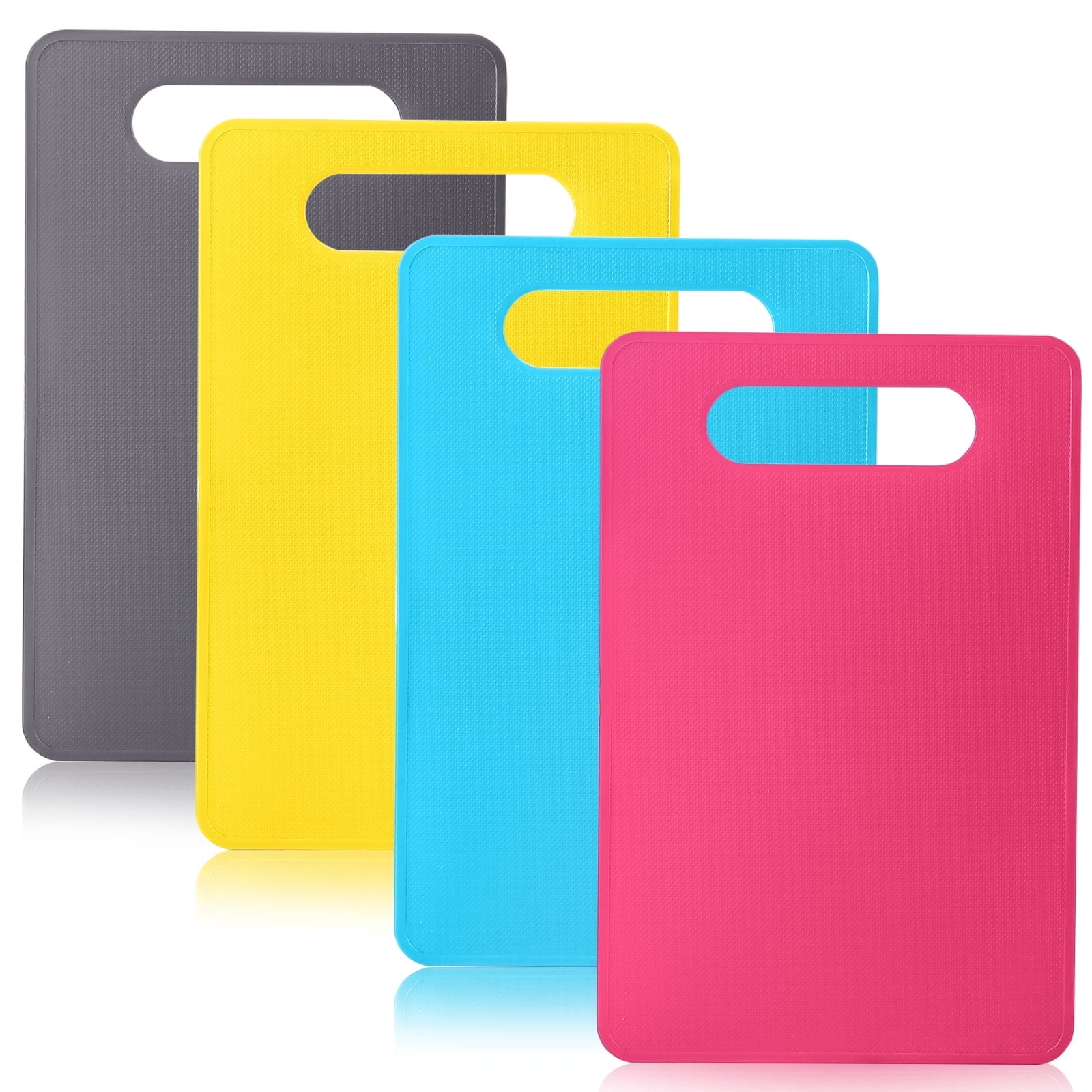 KitsKap 4 Pack Flexible Plastic Cutting Boards, 11.4x7.5 Inches ...