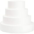 thumbnail image 1 of 4 Pack Foam Cake Dummy for Decorating and Wedding Display,Sculpture, 1 of 7