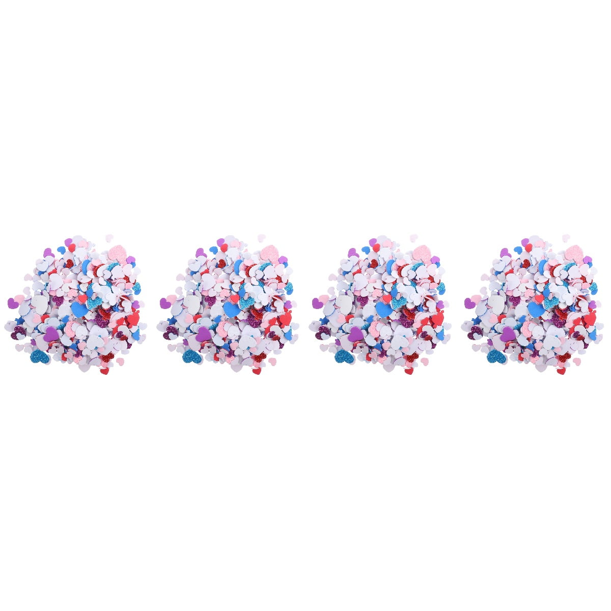 4 Pack Foam Heart Stickers Child Lovers