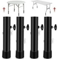 thumbnail image 1 of 4pcs Table Leg Extenders for Folding Tables Straight/Bent Leg,Durable Steel Folding Table Leg Extensions,2 Levels/Heights Adjustable Risers-Ideal for Improving Your Back Pain, 1 of 7