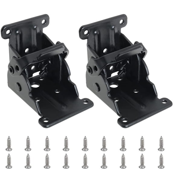 4 Pack Folding Table Legs, Folding Brackets, Folding Leg Fittings, Self-Locking Hinge with Screws for Table Chair Seat Desk Repair DIY