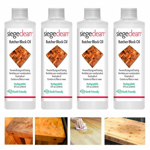 4 Pack Food Grade Mineral Oil Cutting Board Butcher Block Oil Wood Cutting 32oz