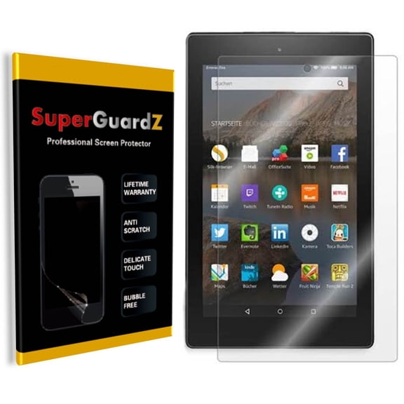 [4-Pack] For Amazon Fire HD 8 (6th Gen, 2016) - SuperGuardZ Anti-Glare Matte Screen Protector, Anti-Fingerprint, Anti-Scratch, Anti-Bubble