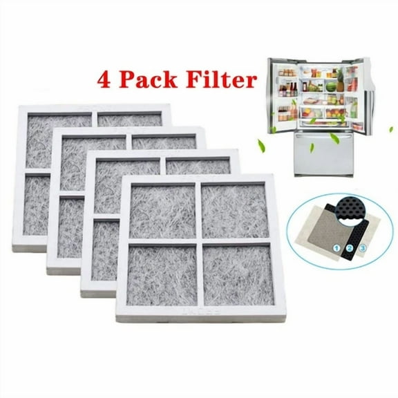 4 Pack For Lg Lt120F Lfx31945St Fresh Air Replacement Refrigerator Air Filter