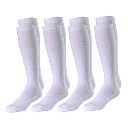Fox River Fatigue Fighter Men`s Medium weight Over-the-calf Socks (Pack of 4) 4 White