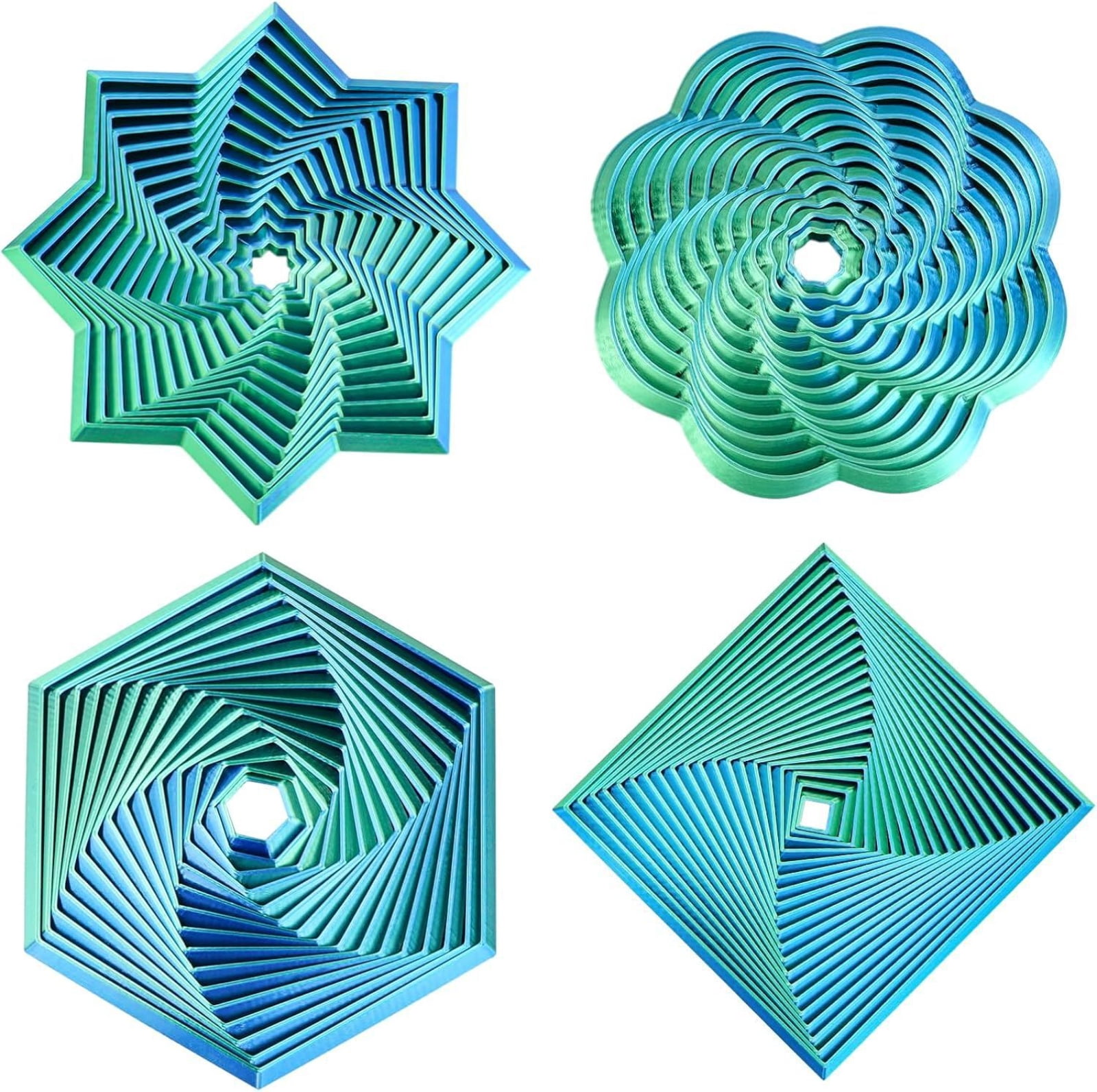 Fractal Fidget Hexagone – Jouet Anti-Stress Imprimé En 3D – Fabriqué En France – Format Poche