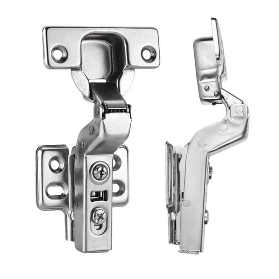 4 Pack Frameless Kitchen Cabinet Hinges Soft Close Half Overlay European Cup Cabinet Door Hinge Heavy Duty Opening Concealed Cabinet Hinge2 Pairs