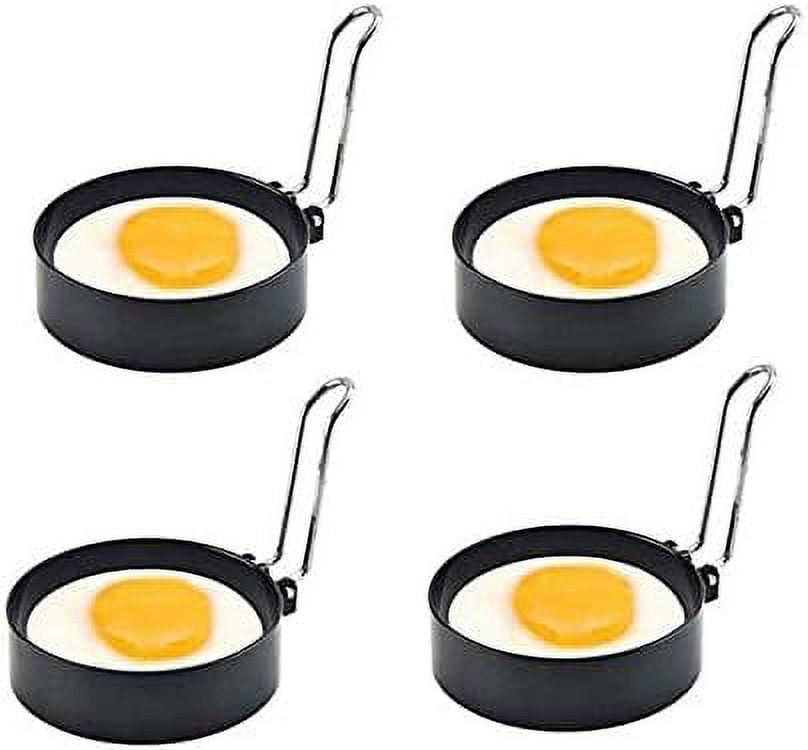 Blackstone 4 Egg Rings Bundle, 8 Pack - 4 Square, 4 Circle in Gray and  Orange 