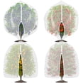 4 Pack Fruit Tree Blueberry Bush Netting Cover, 4.6Ft x 5.9Ft Reusable ...