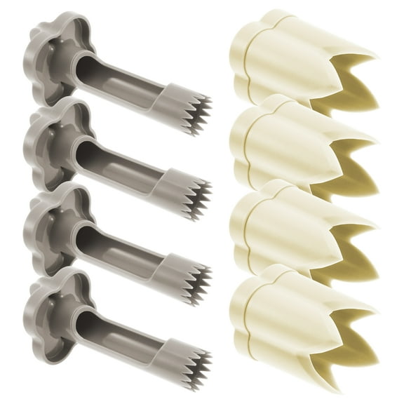 4 Pack Fruits Pepper Corer Kit Easy to Store Deseeder Slicer Versatile Bell Pepper Seed Corer Tool Safe Seed Remover Tool for Your Kitchens