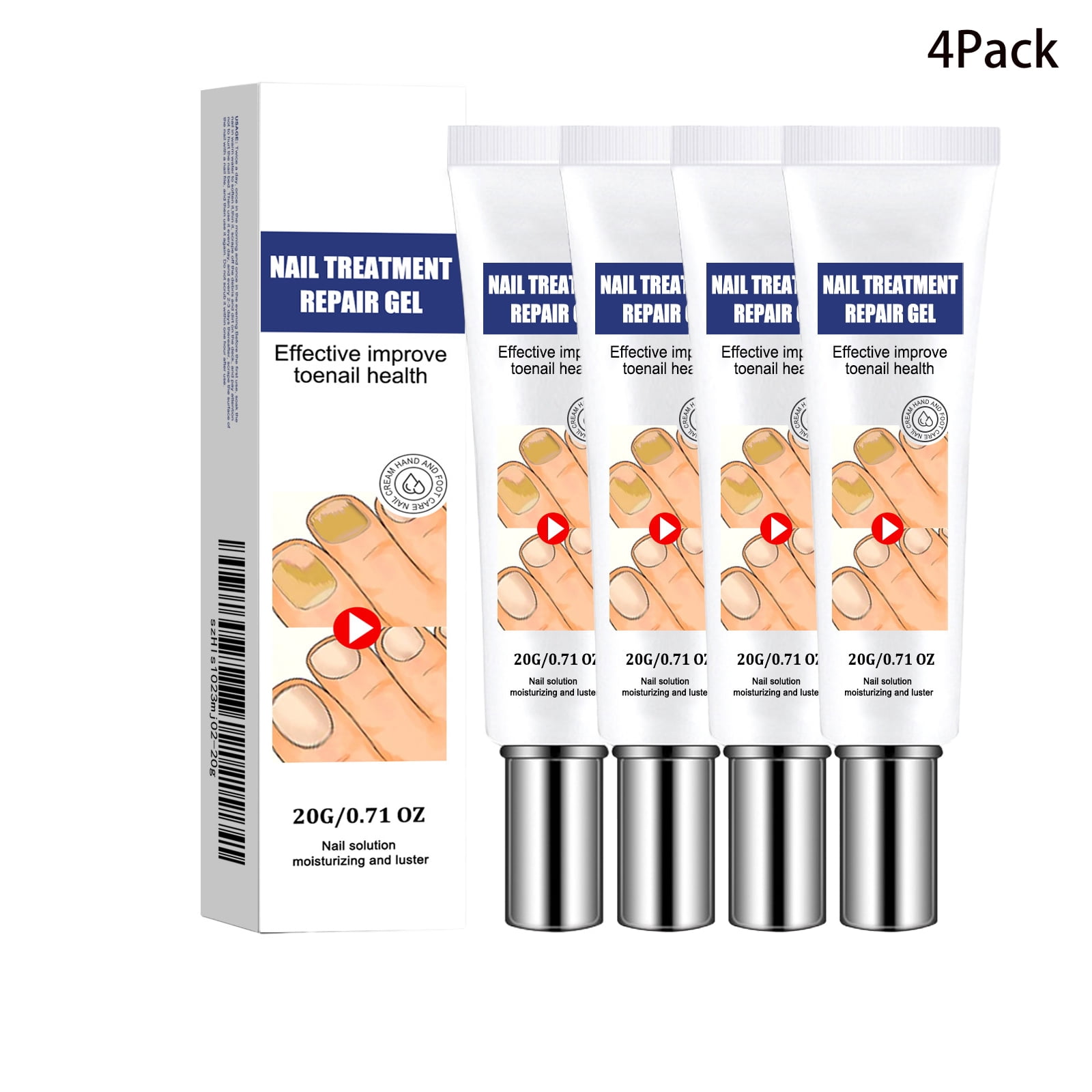 4 Pack Fungal Nail Cream for Toenails Extra Strong, Nail Improve Cream