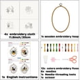 thumbnail image 1 of 4 Pack Funny Black Cat Embroidery Kits for Beginners Starter Hand Embroidery Kit with Cat Patterns and Instructions Cat Pattern Embroidery Starter Kit for Adults Women Crafting, 1 of 9