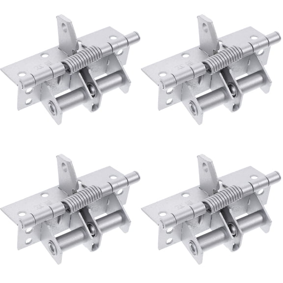SKISUNO Stainless Steel Locking Hinges Silver for Door Heavy Duty 90 Degree 4Pcs