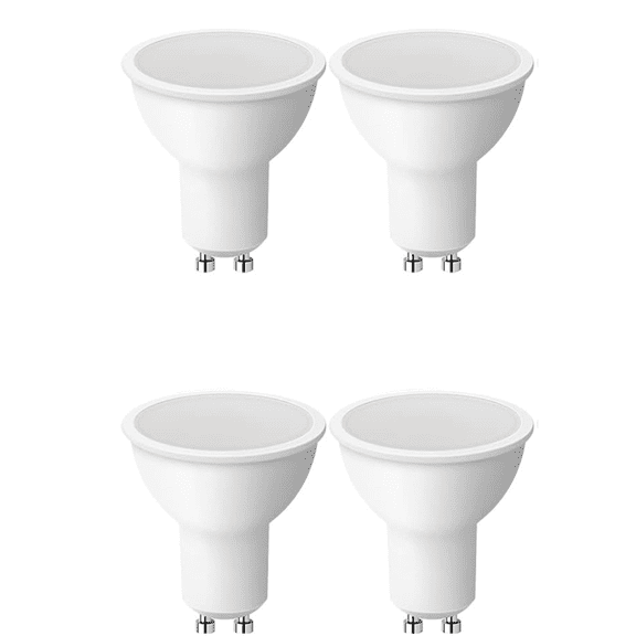 4 Pack GU10 LED Bulb 7W , 3000K Soft light, Non-Dimmable GU10 Bulb Replacement for Track Lighting, MR16 LED Bulb for Kitchen, Range Hood, Living Room, Bedroom