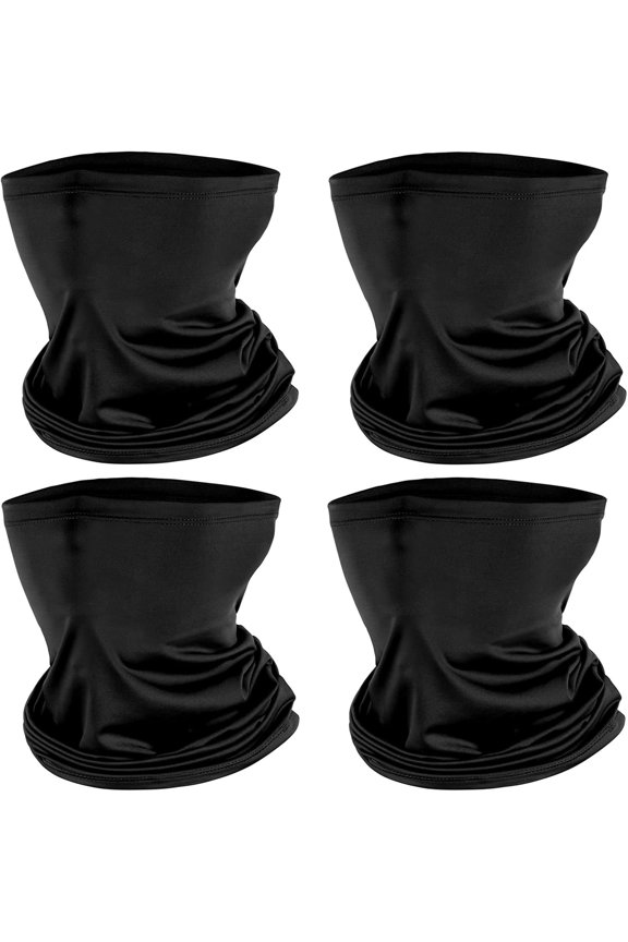 4 Pack Gaiter Mask : Balaclava Mask & Bandana Headband for Men Women