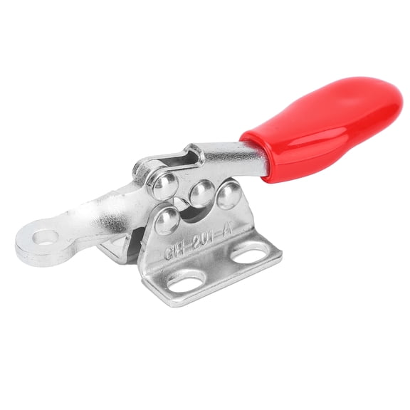 4-Pack Galvanized Iron Toggle Clamps with M4 Screws and Nuts, 27kg Holding Force Woodworking Quick Release Compression Fixtures 4Pcs