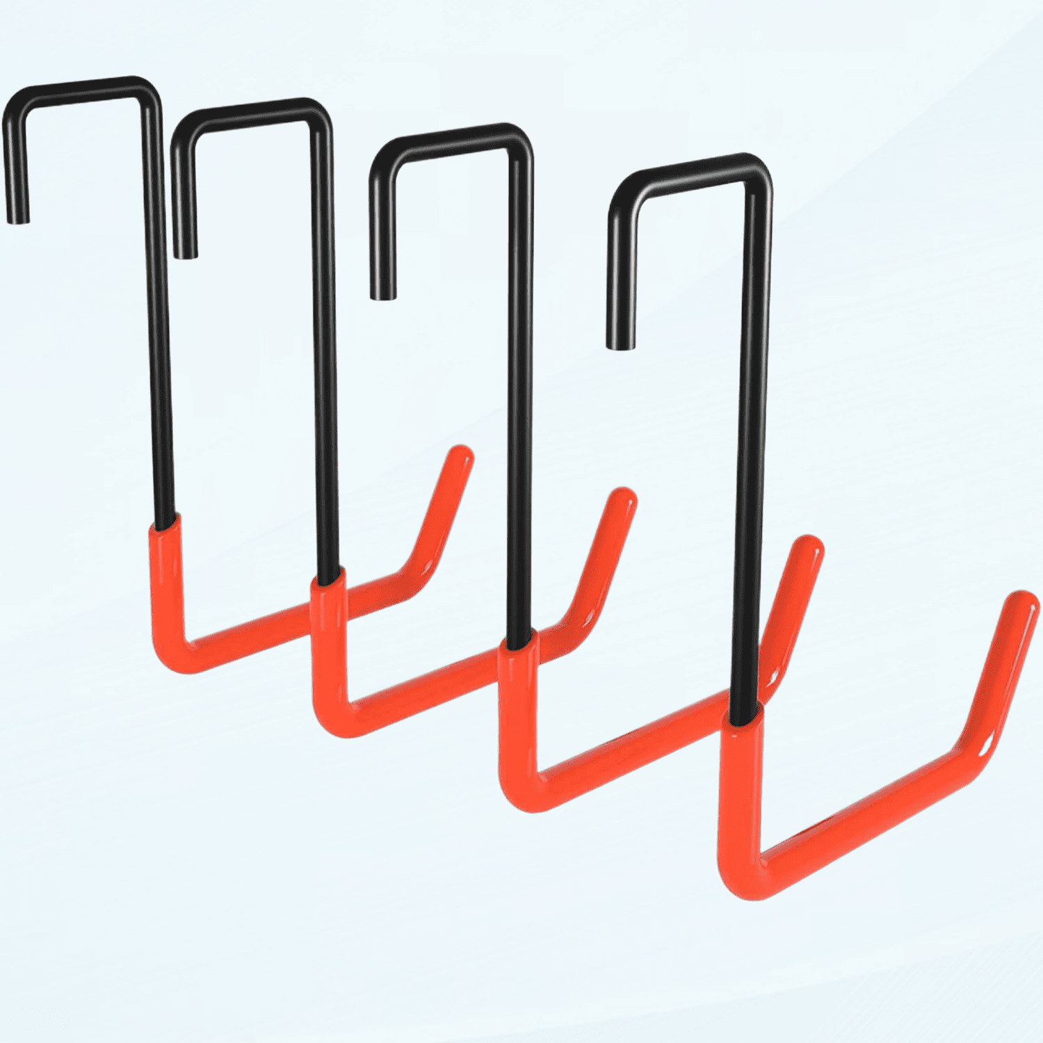Black Heavy Duty Wall Mount Garage Hooks Set