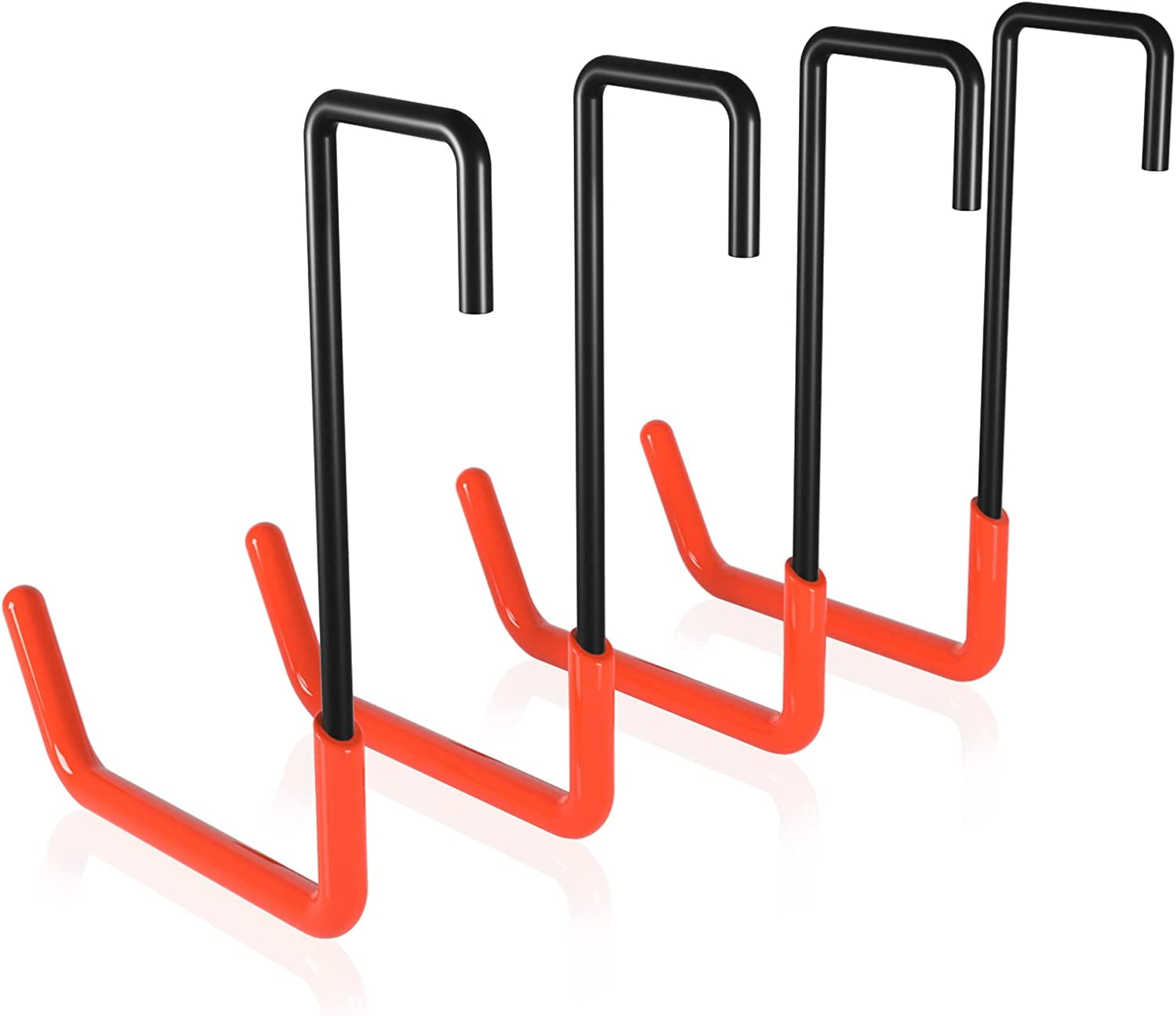 Black Heavy Duty Wall Mount Garage Hooks Set