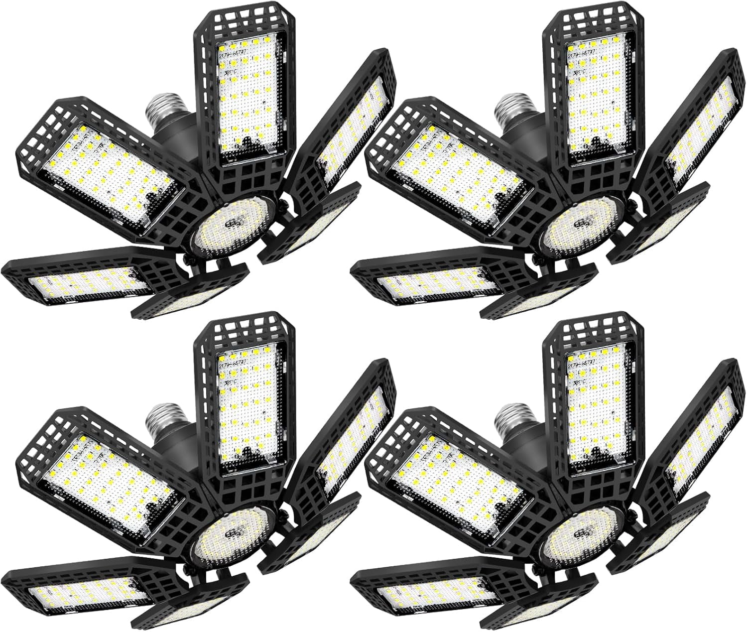 4 Pack Garage Light, 200W 20000LM 6500K LED Shop Lights, Garage Lights ...