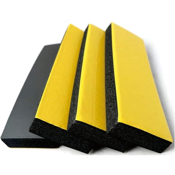 4 Pack Garage Wall Protector, 1.18" Thick Foam Car Bumper Guard | Ultra-thick foam absorbs impact, strong mesh grip, waterproof & cuttable. Shields doors, walls, and garage corners.
