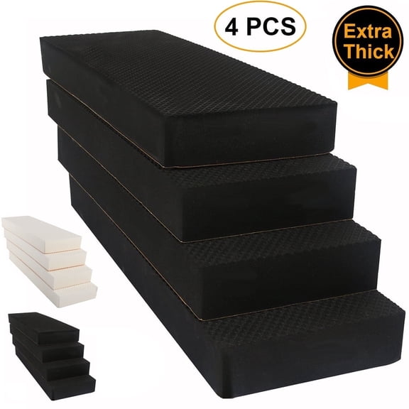 Gamexcel 4 Pack Garage Wall Protector for Car Door, Self-Adhesive EVA Foam Bumper Guard Pad, Anti-Collision Parking Protection, Black
