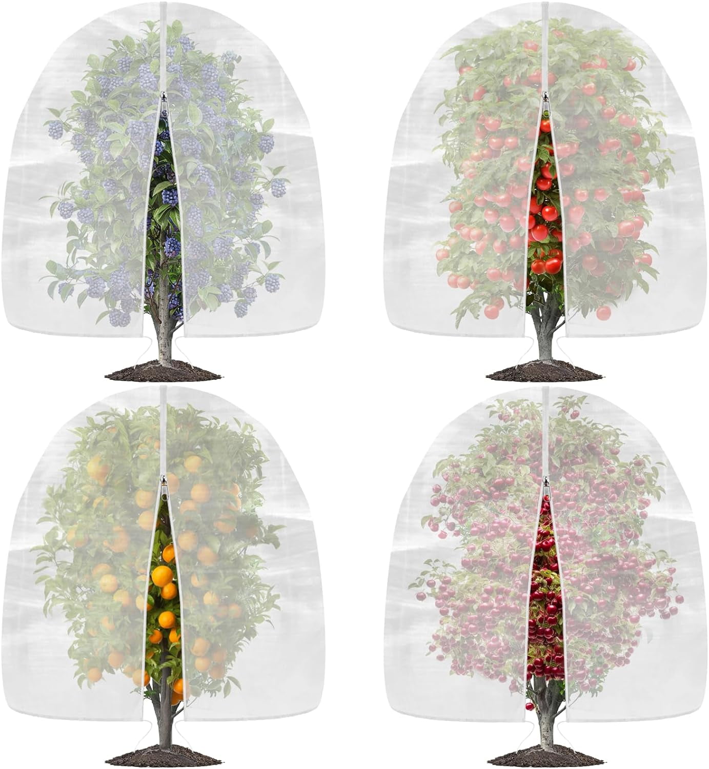 4 Pack Garden Plant Fruits Blueberry Bushes Protection Netting Covers