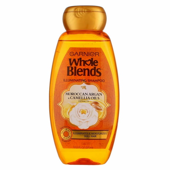 4 Pack - Garnier Whole Blends Marvelous Shampoo With Moroccan Argan & Camellia Oils 12.50 oz