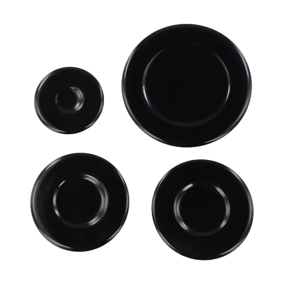 4 Pack Gas Stove Burner Covers Set Iron Aluminum Burner Caps/For SABAF ...