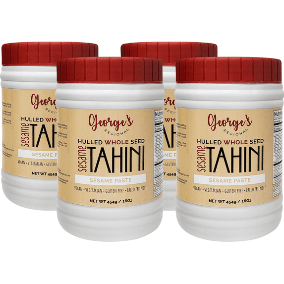 4 Pack - George's Regional Hulled Whole Seed Sesame Tahini (454g)