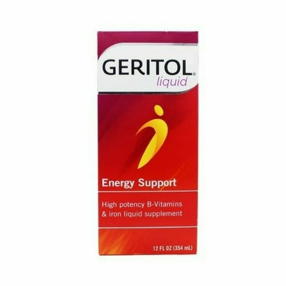 4 Pack Geritol liquid High Potency Vitamin & Iron Supplement 12oz Each