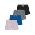 thumbnail image 1 of 4-Pack: Girl's Mesh Active Athletic Performance Sport Shorts for Girls with Pockets, 1 of 6